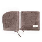 Bleu La La Organic Pointelle Swaddle Blanket and Hat Gift Set - Baby & Toddler > Swaddling & Receiving Blankets > Swaddling Blankets