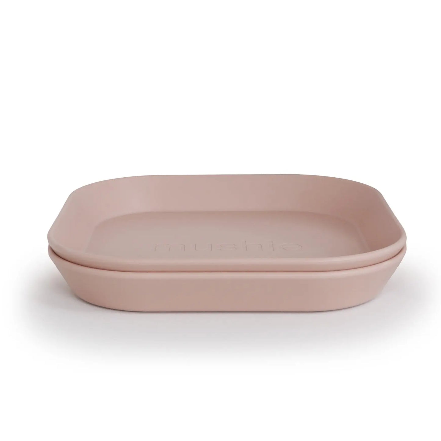 Square Dinnerware Plates for Babies BPA-Free Plastic Microwave and Dishwasher Safe Made in Denmark Mushie