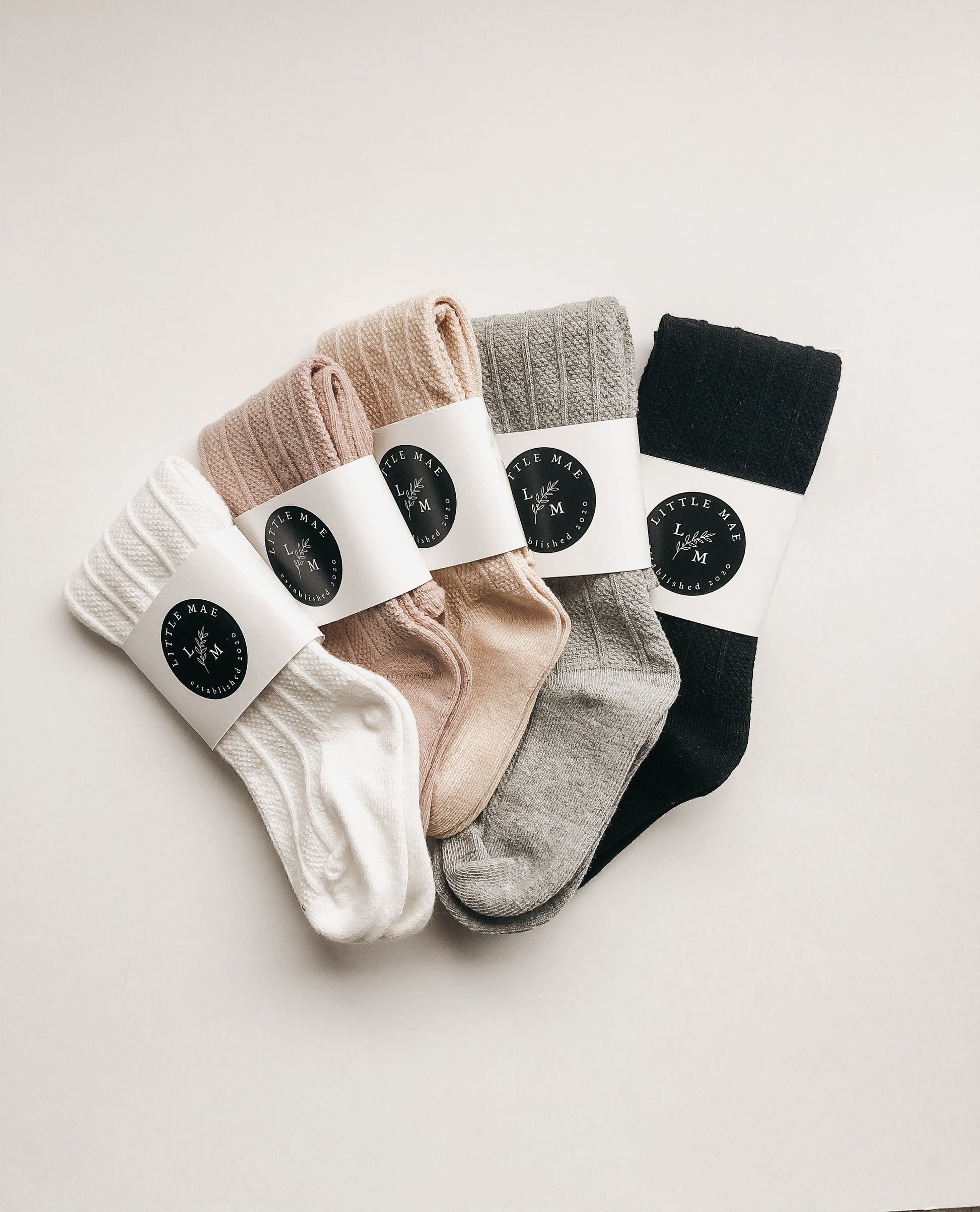 Ruffle Cotton Knee High Socks Five Pack Little Mae Co Little Mae & Co Everetts Place: Online Boutique