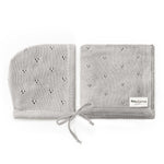 Bleu La La Organic Pointelle Swaddle Blanket and Hat Gift Set - Baby & Toddler > Swaddling & Receiving Blankets > Swaddling Blankets