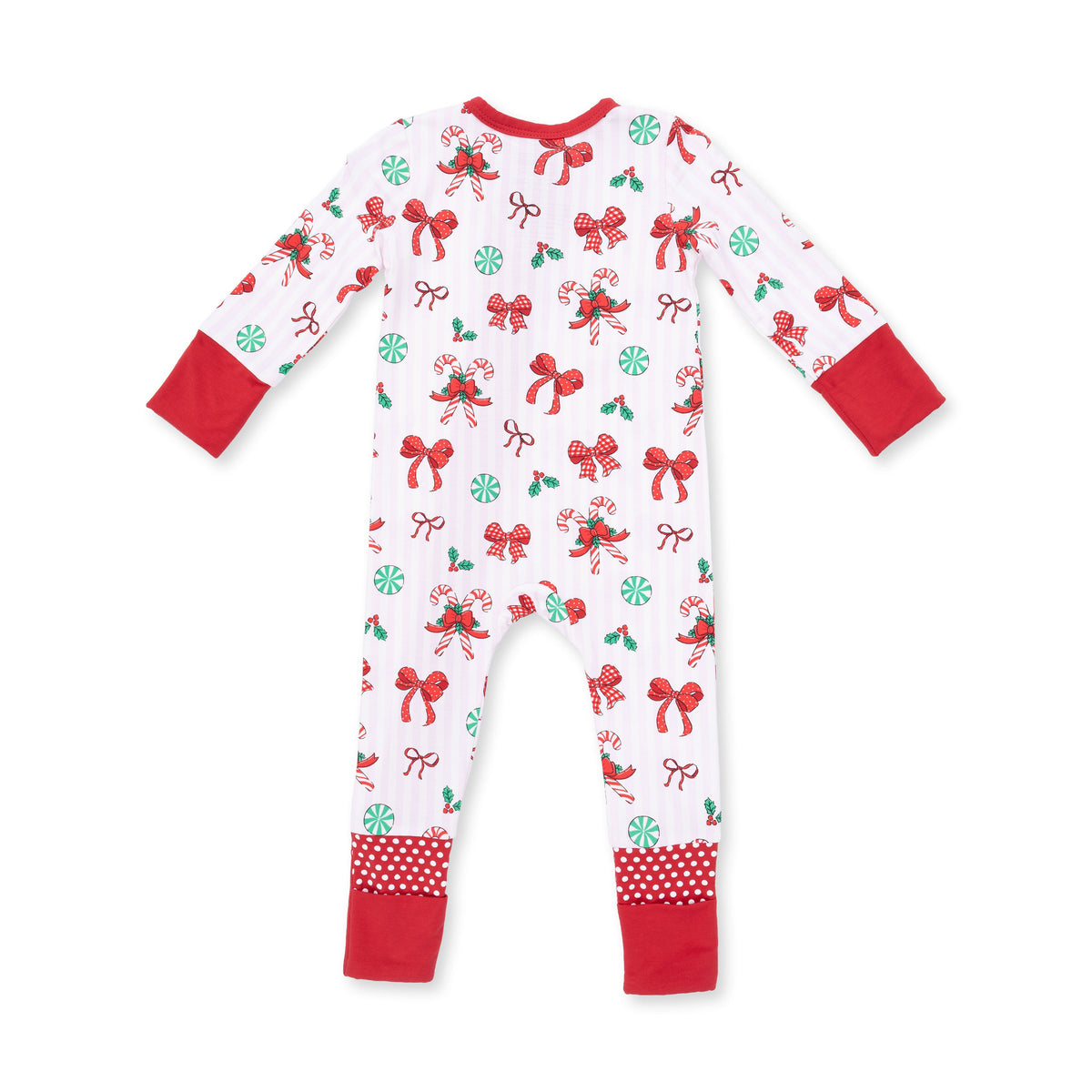 Bows & Candy Canes - Convertible Romper by Angel Dear