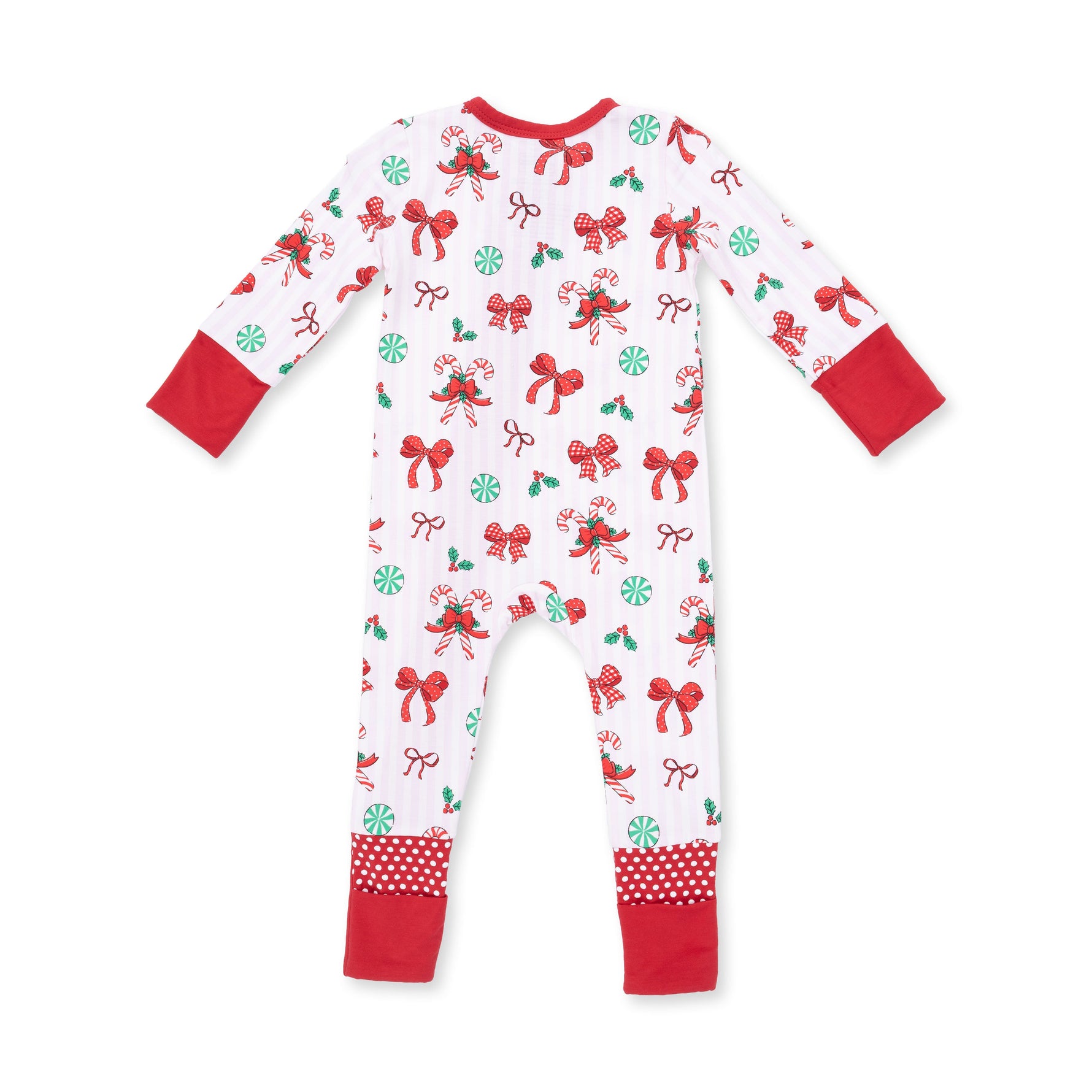 Bows & Candy Canes - Convertible Romper by Angel Dear