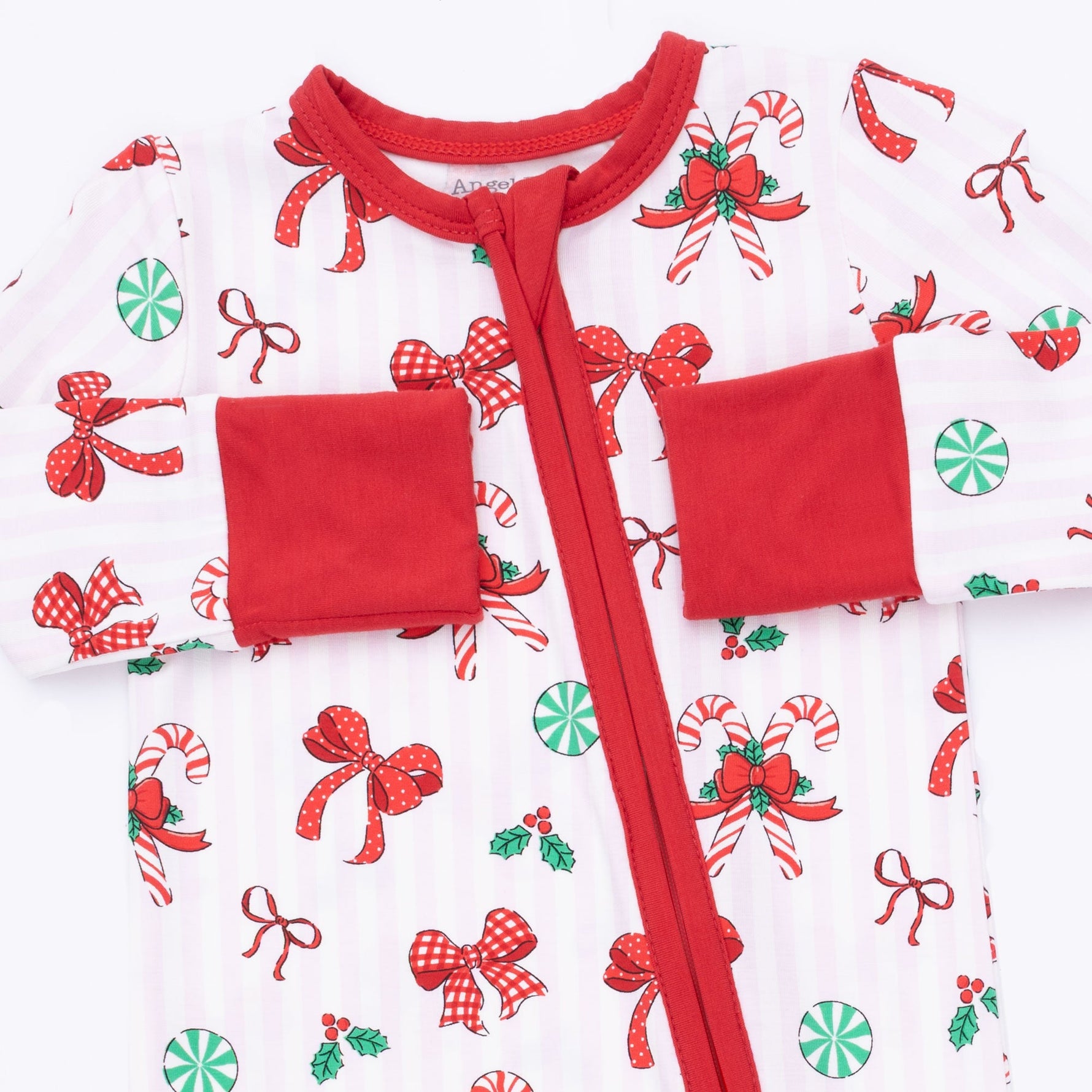 Bows & Candy Canes - Convertible Romper by Angel Dear