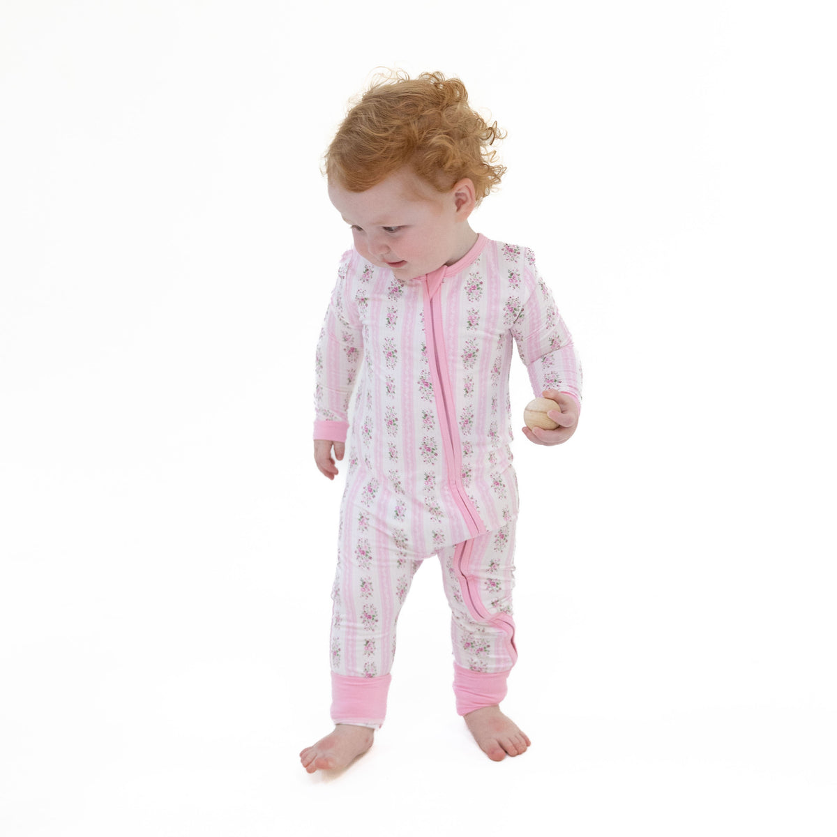 Bella Rose Stripe - Convertible Romper by Angel Dear