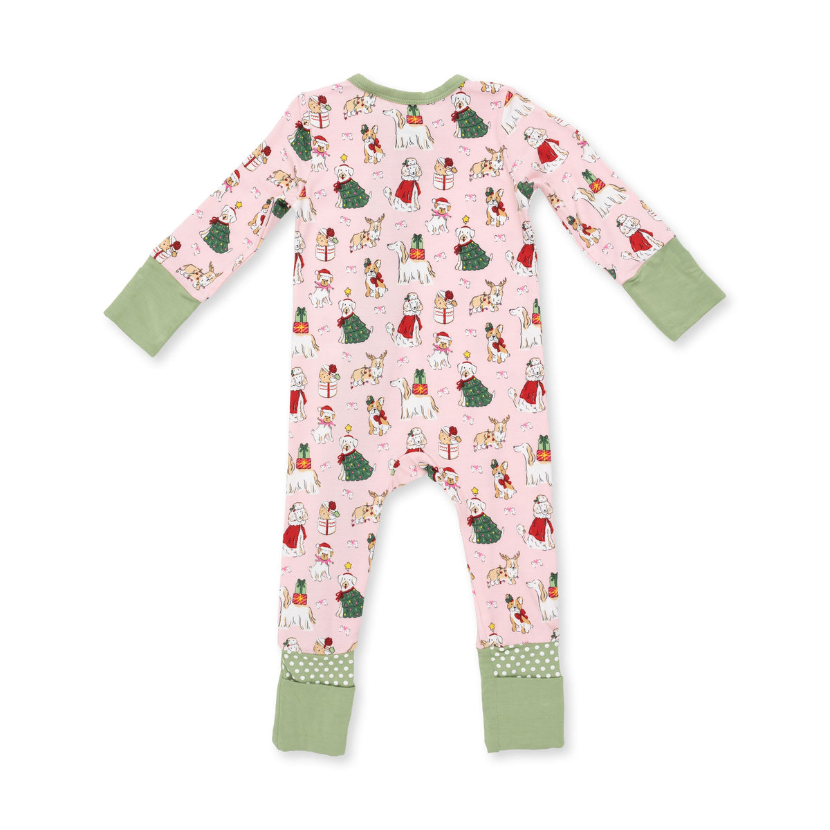 Christmas Dogs Pink - Convertible Romper by Angel Dear