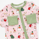 Christmas Dogs Pink - Convertible Romper by Angel Dear