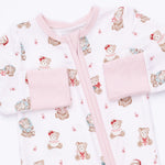 Christmas Teddy Bears Pink - Convertible Romper by Angel Dear