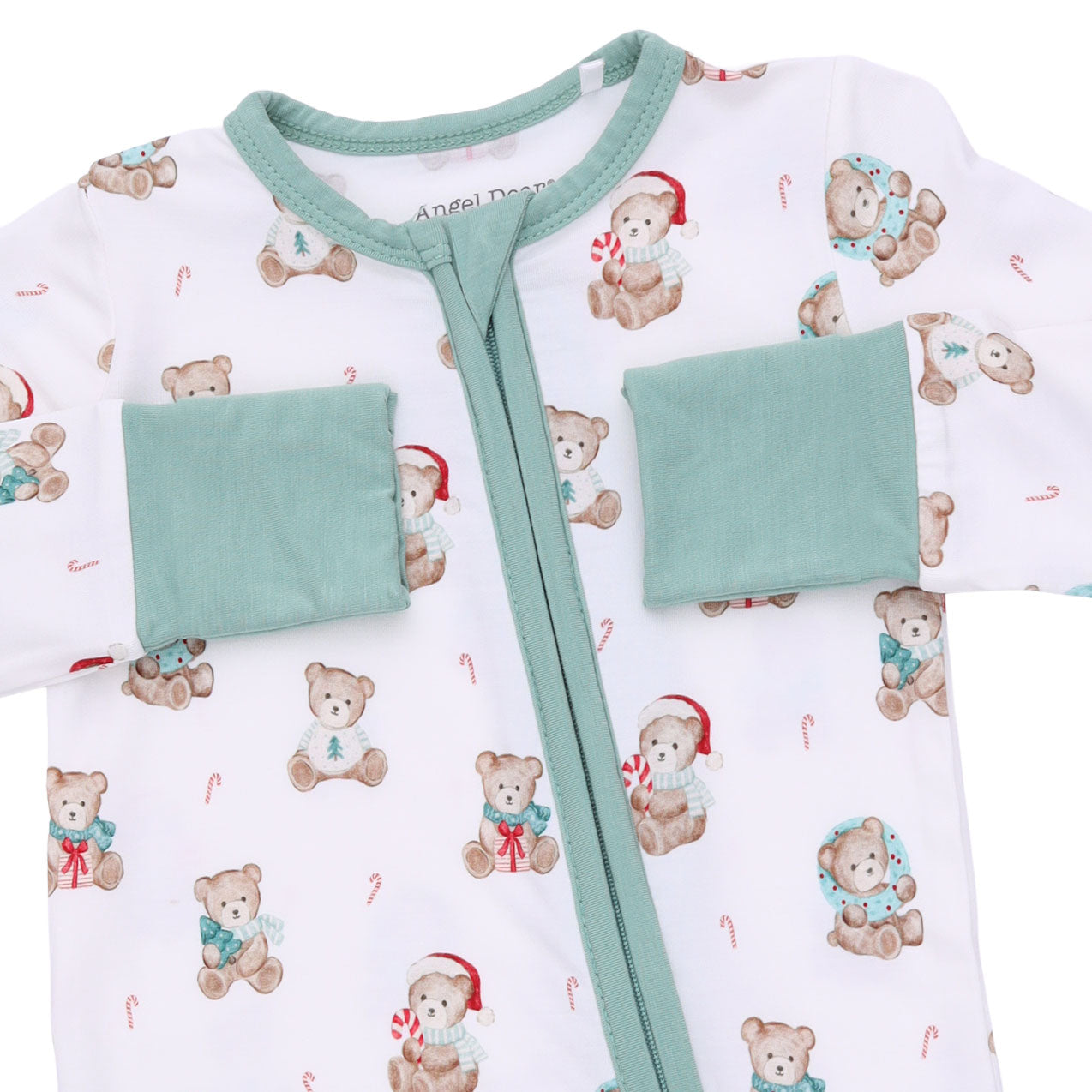 Christmas Teddy Bears Uni - Convertible Romper by Angel Dear