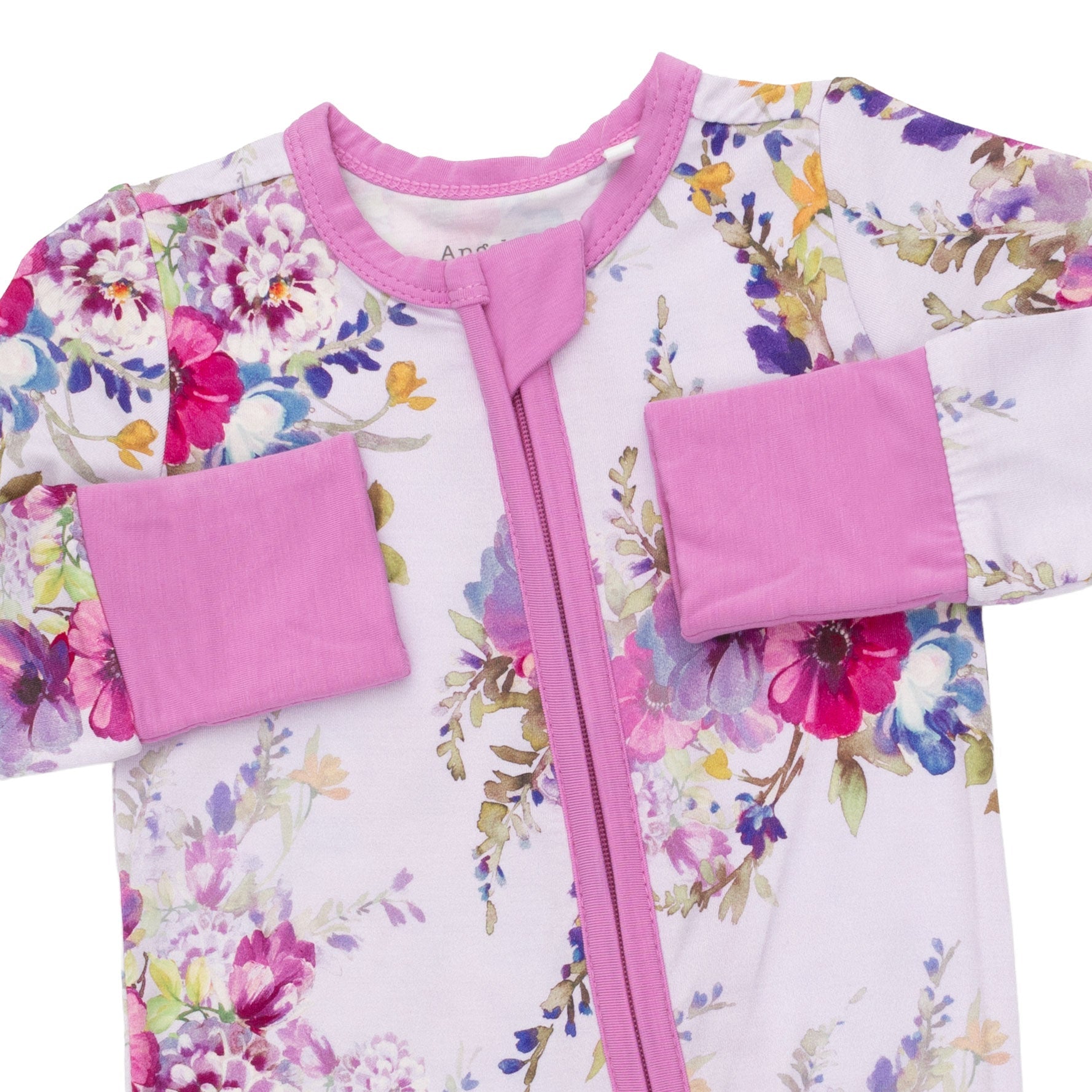 Viscose from Bamboo Convertible Romper - Dahlia Floral by Angel Dear (view 4 of 4)