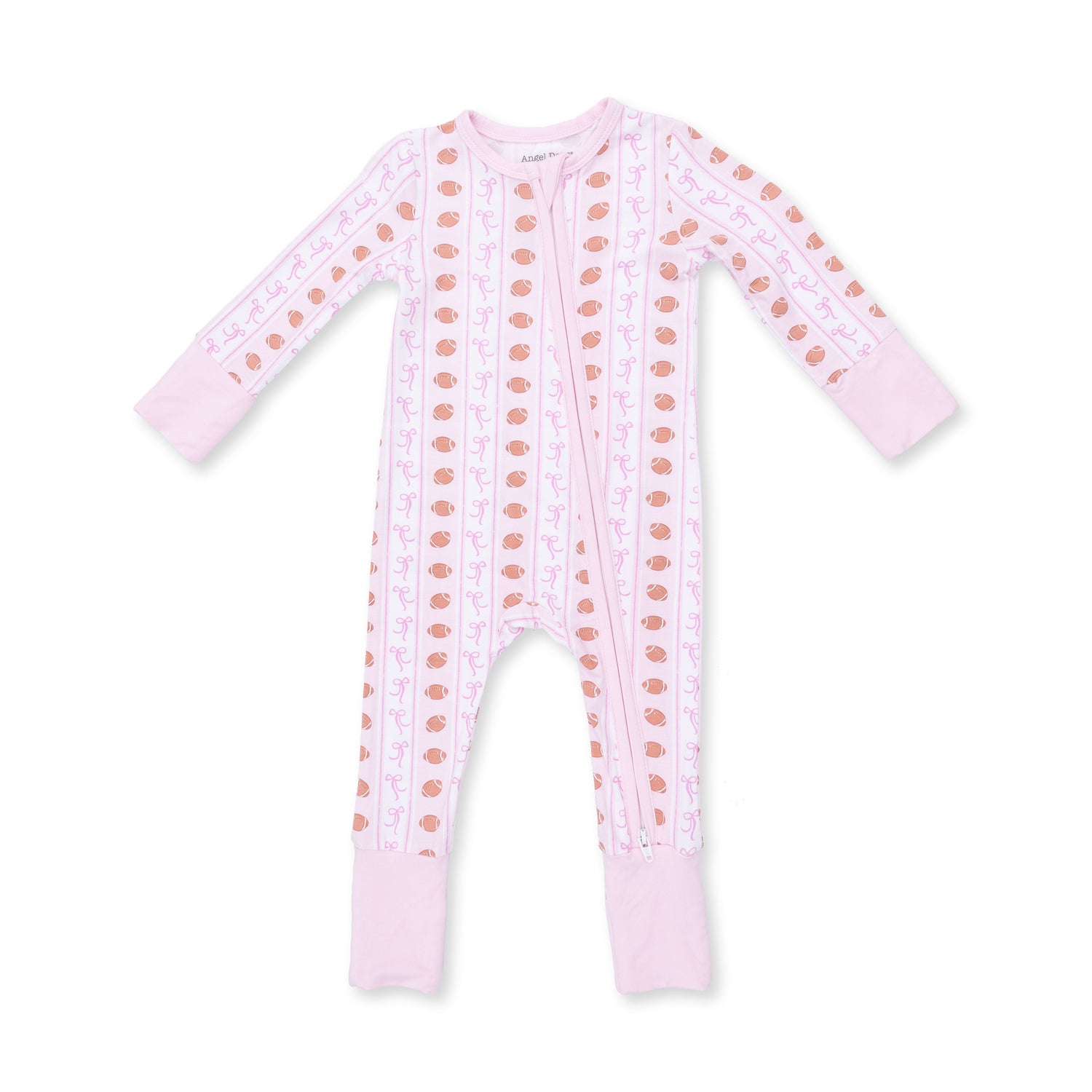 Football Bow Stripe - Convertible Romper by Angel Dear (view 2 of 4)