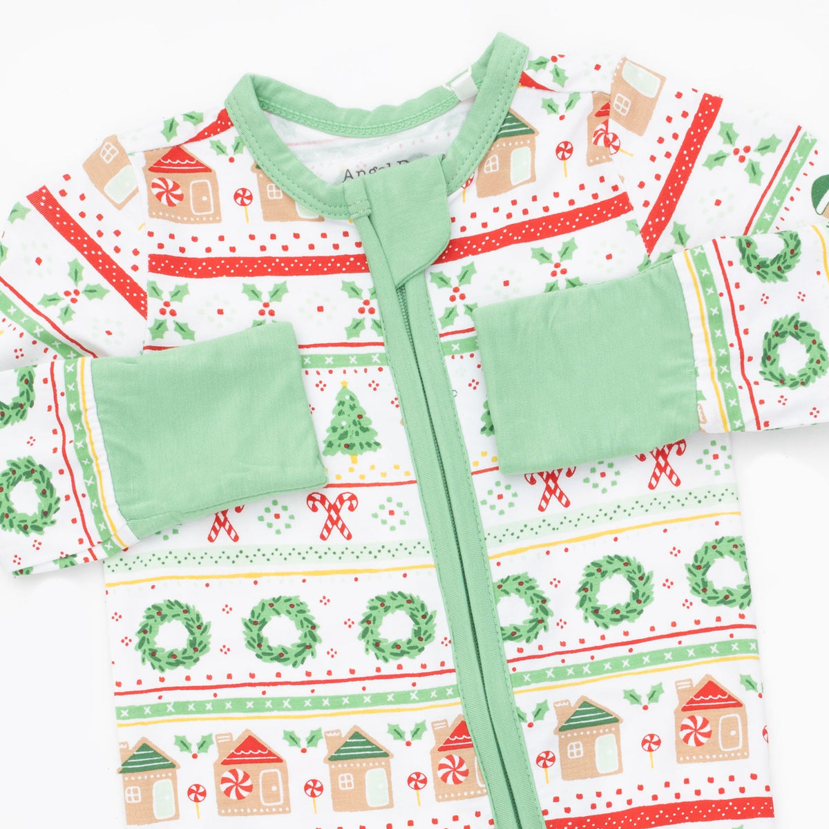 Gingerbread Fair Isle Uni - Convertible Romper by Angel Dear