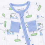 Golf Carts Blue - Convertible Romper by Angel Dear (view 4 of 4)
