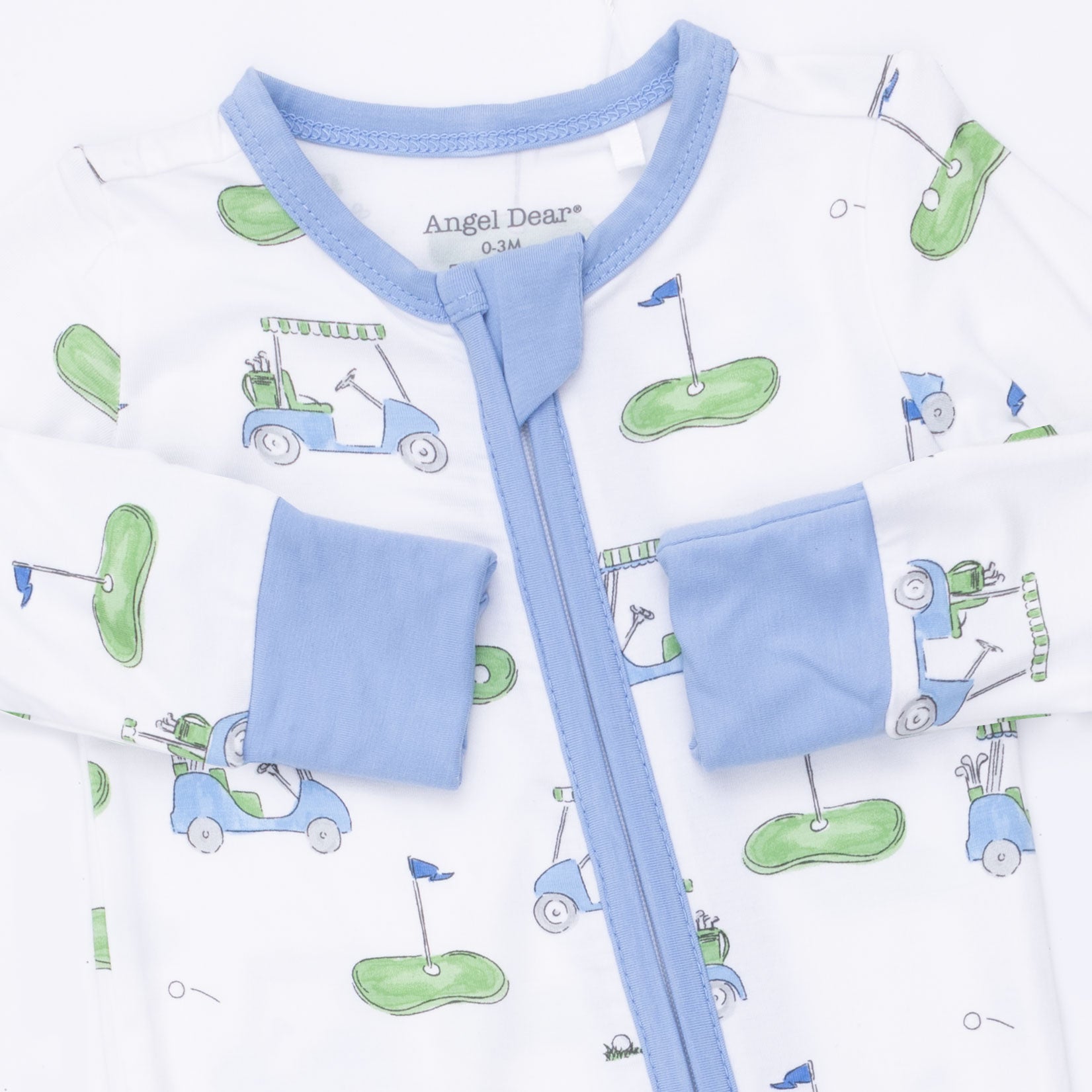 Golf Carts Blue - Convertible Romper by Angel Dear (view 4 of 4)