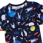 Bamboo Viscose Convertible Romper - Astronaut and Rockets by Angel Dear (view 4 of 4)