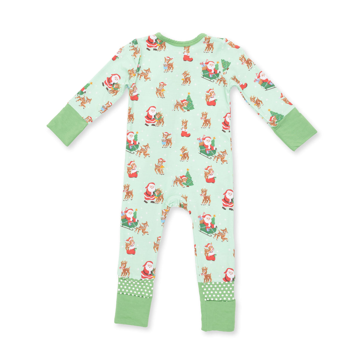 Vintage Reindeer & Santa Uni - Convertible Romper by Angel Dear
