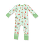Vintage Reindeer & Santa Uni - Convertible Romper by Angel Dear