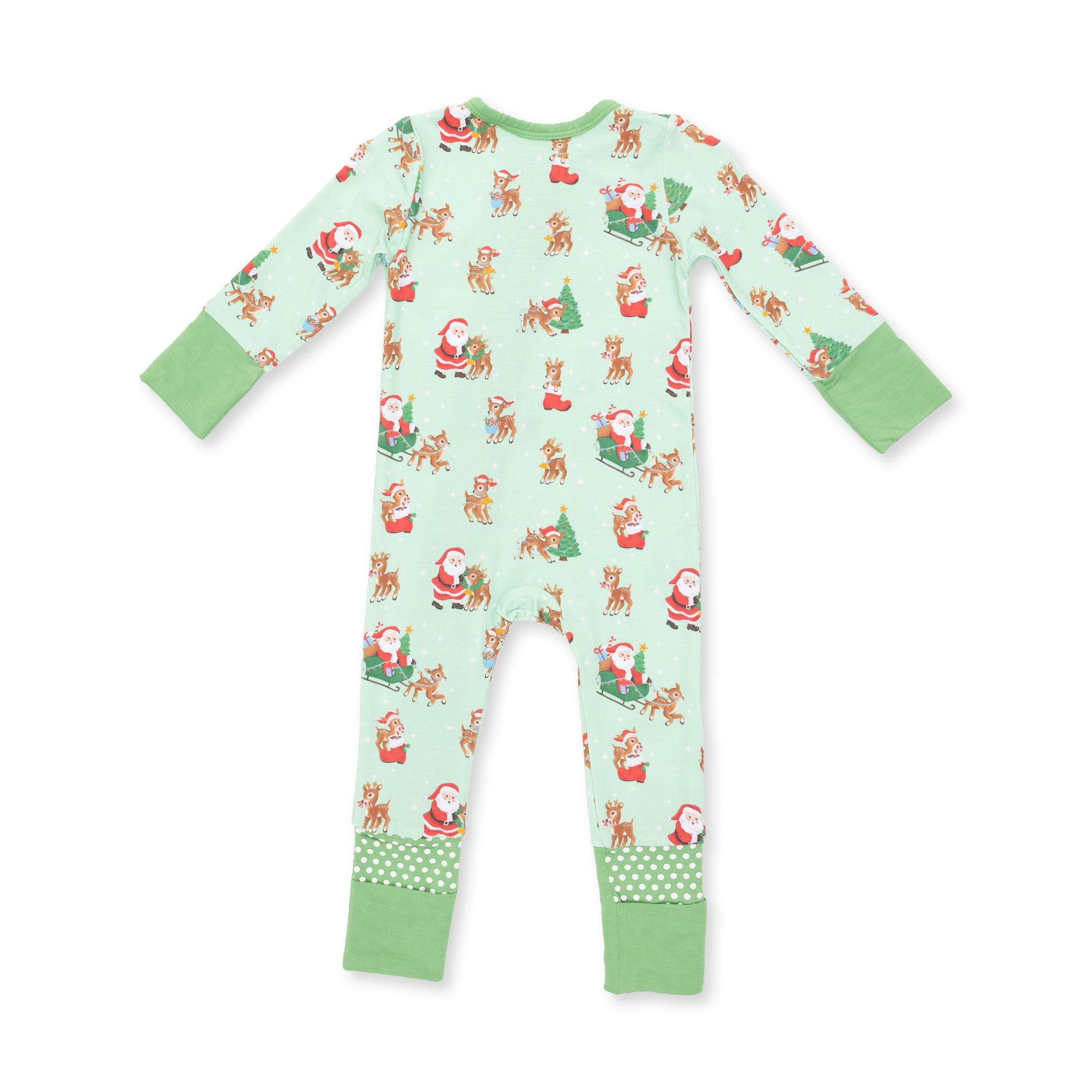 Vintage Reindeer & Santa Uni - Convertible Romper by Angel Dear