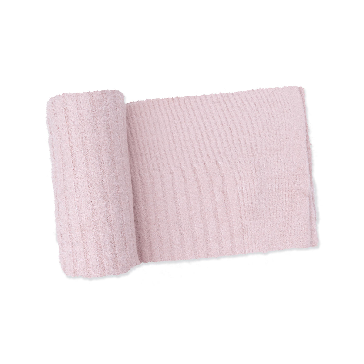 Blush pink chenille baby blanket