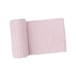 Blush pink chenille baby blanket