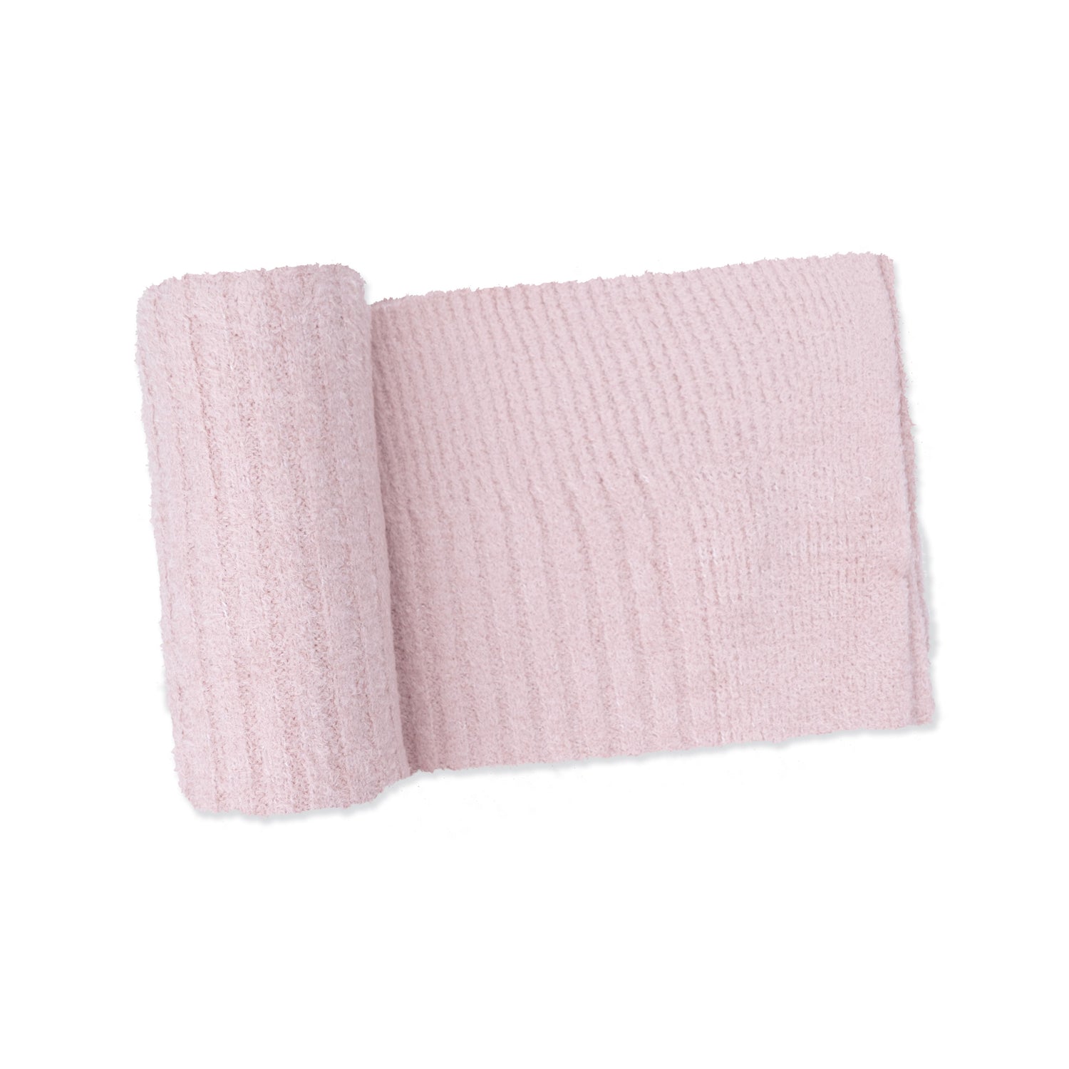 Blush pink chenille baby blanket
