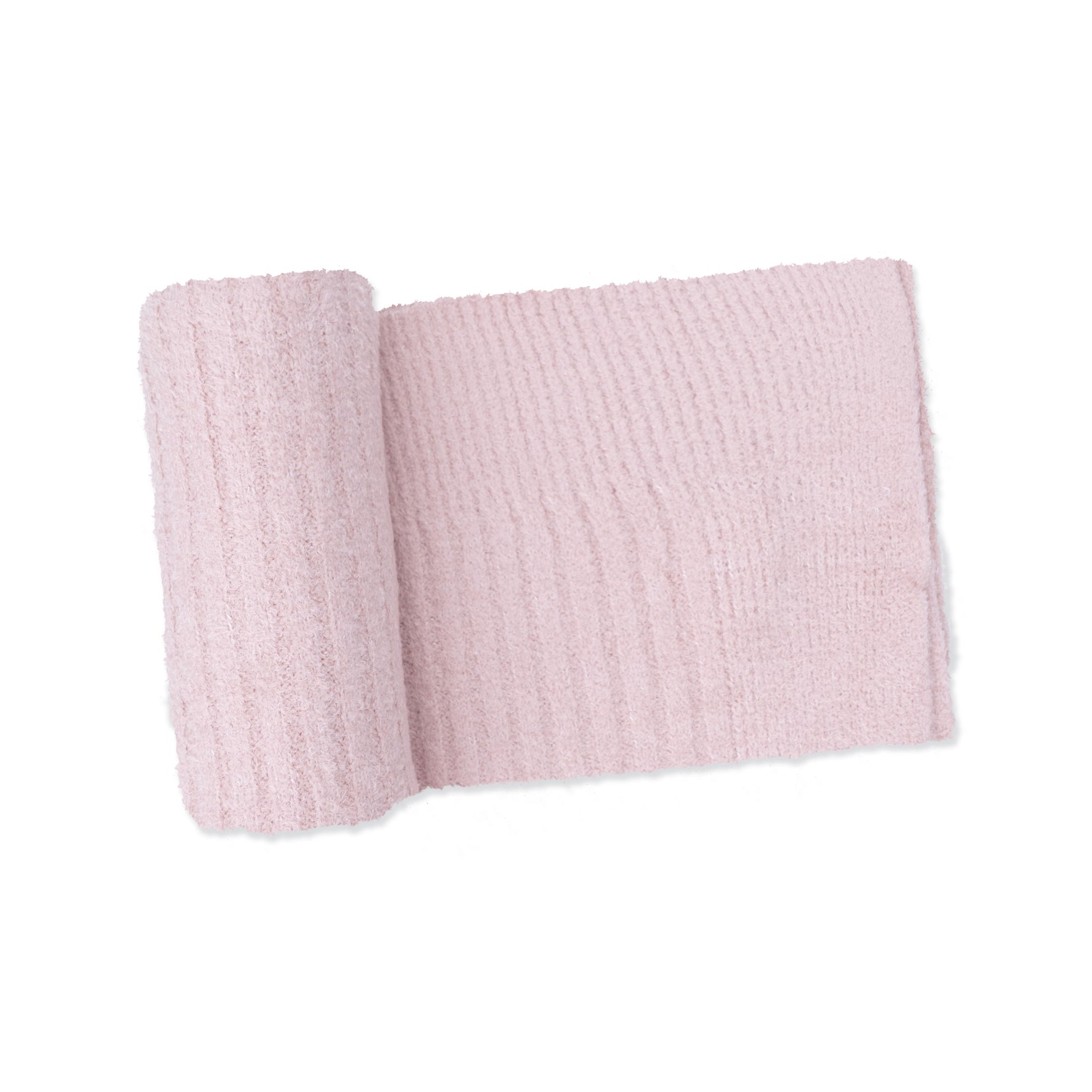 Blush pink chenille baby blanket