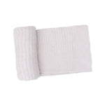 Chenille baby blanket with a soft plush texture