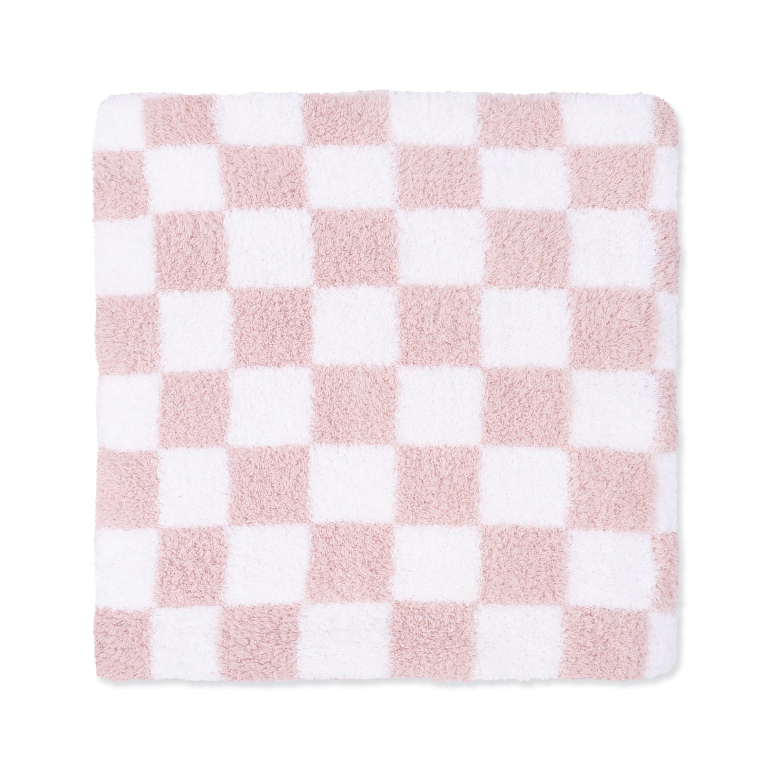 Chenille - Blush Checkerboard Blanket