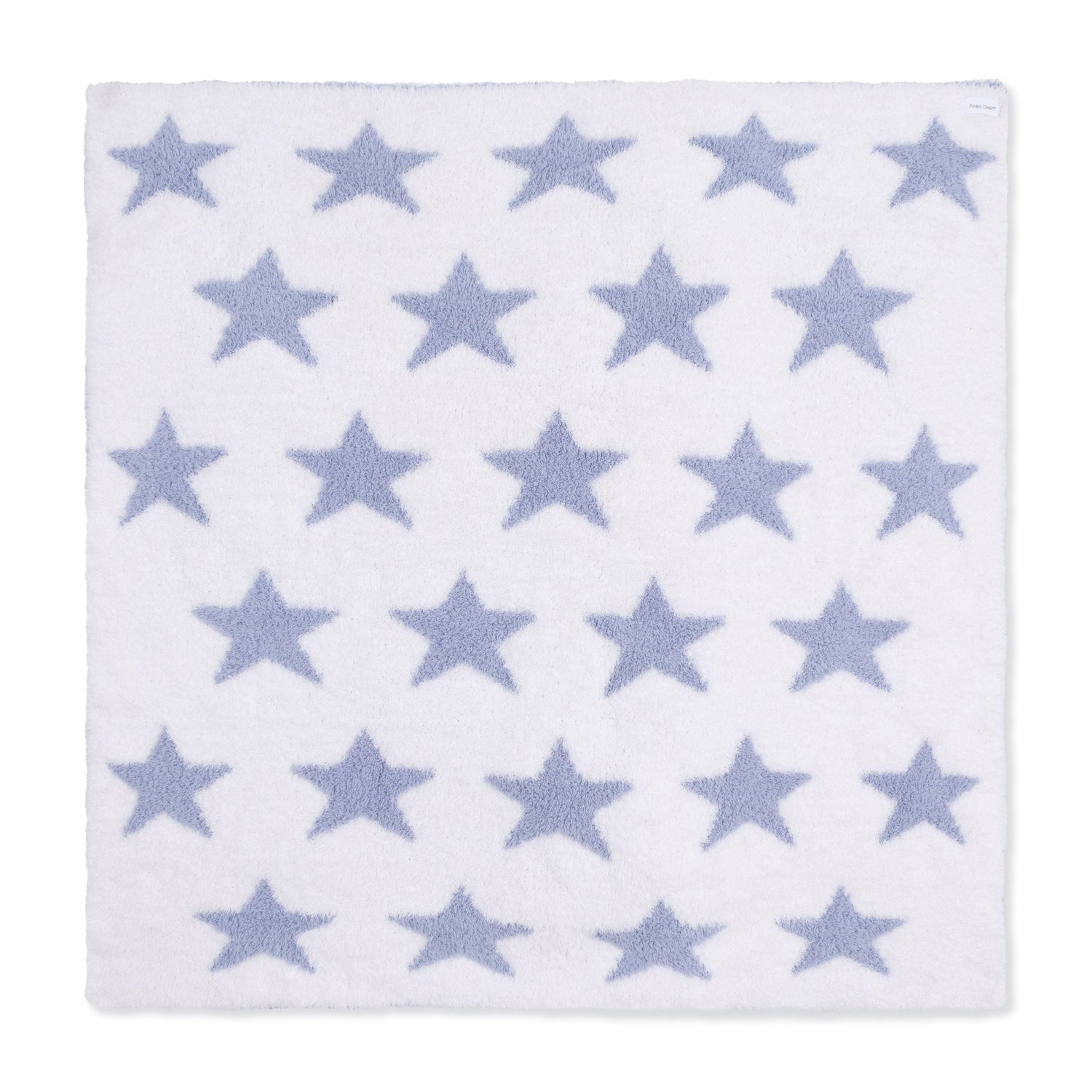 Chenille - Dusty Blue Star Blanket
