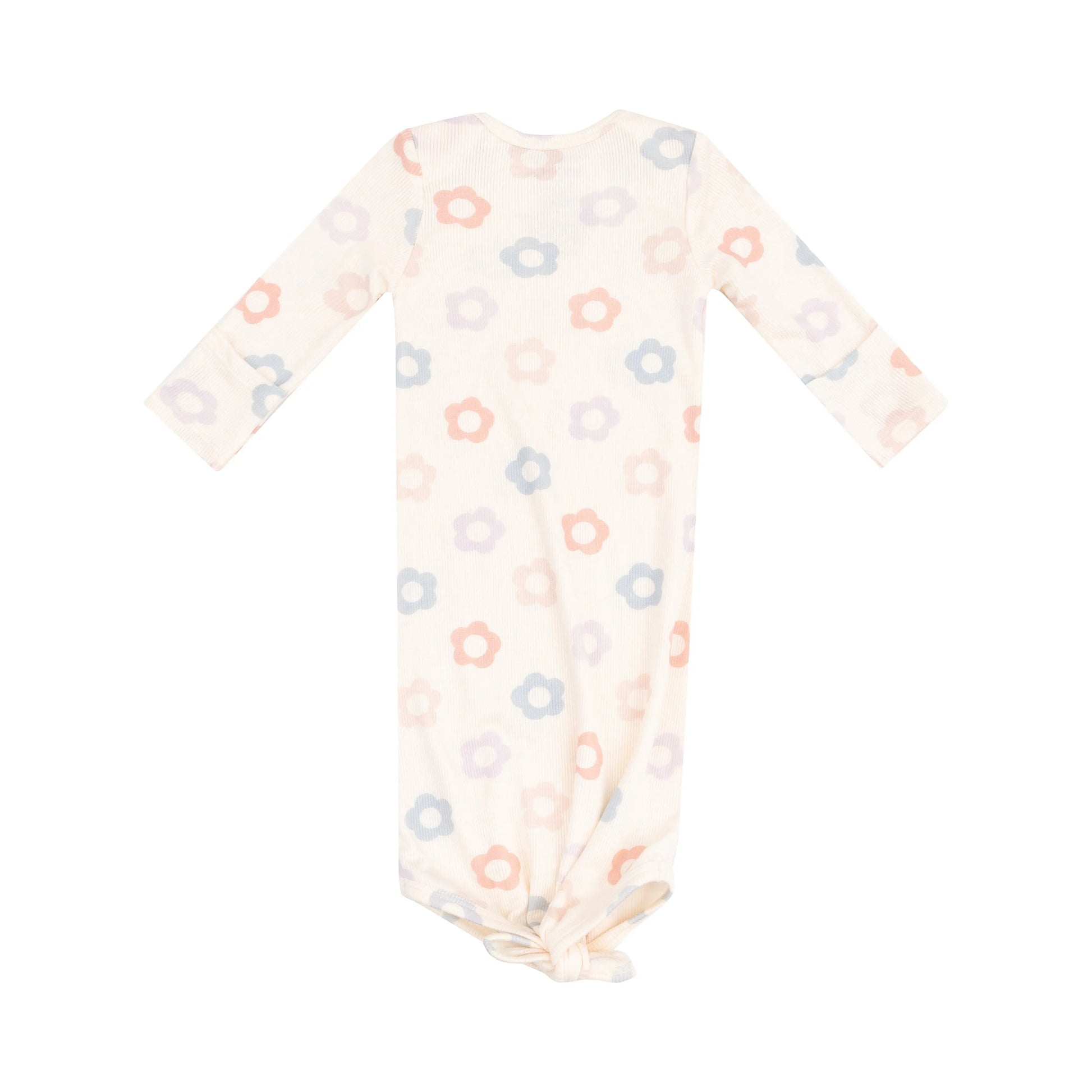 Knotted Baby Gown Daisy Pop for Infants and Newborns.