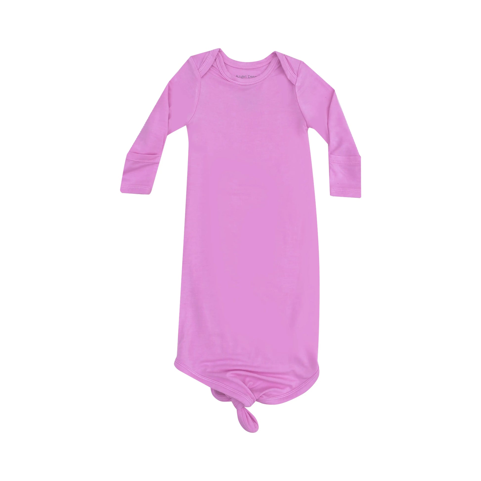 Knotted Baby Gown Solid Cyclamen.