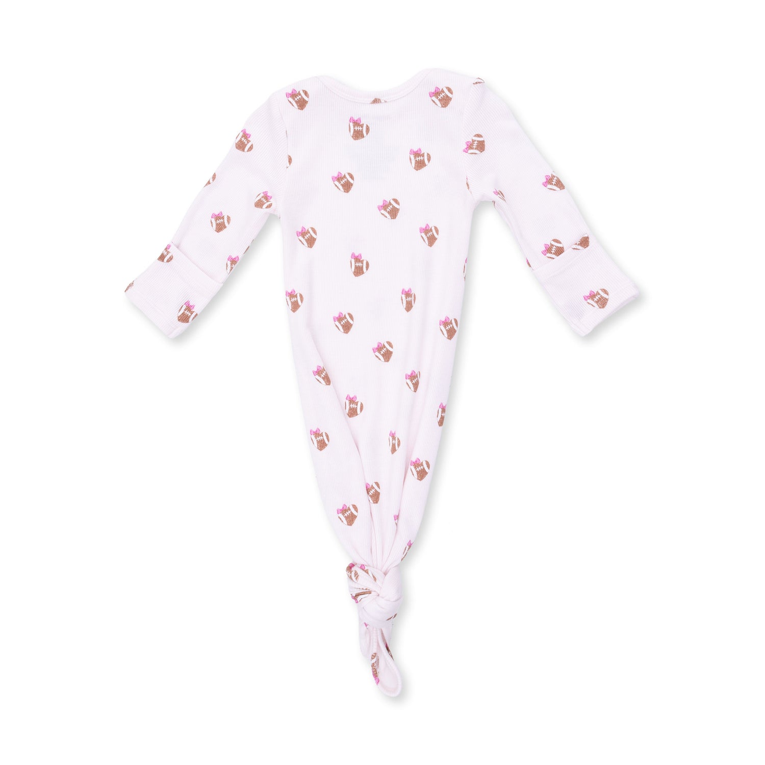 Mini Football Hearts - Knotted Gown and Headband