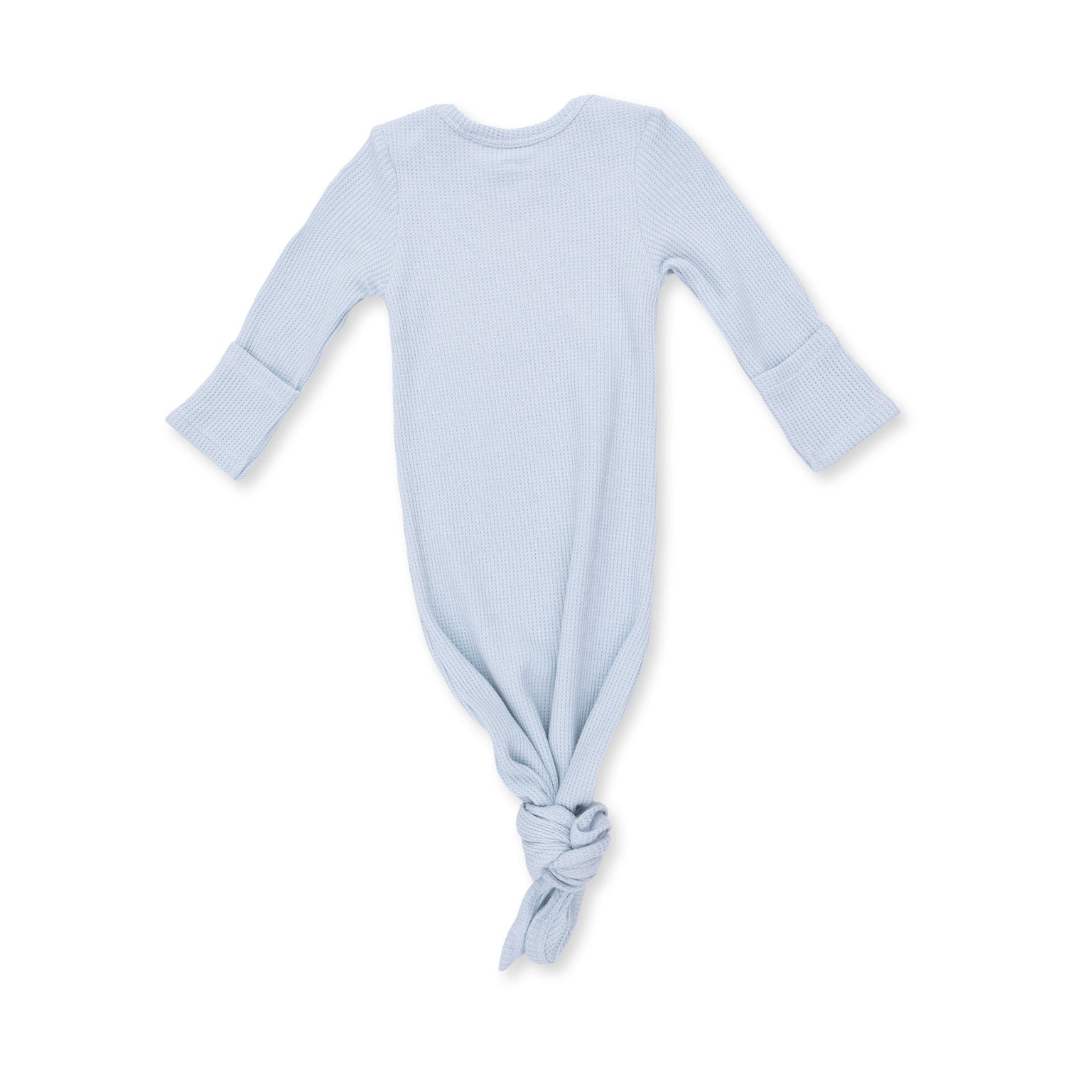 Solid Baby Blue - Knotted Gown and Knotted Hat by Angel Dear (view 2 of 3)
