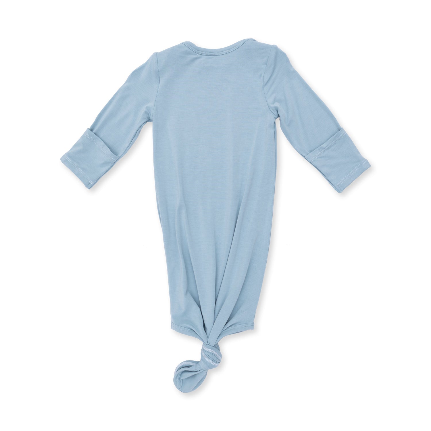 Solid Stone Blue - Knotted Gown and Knotted Hat Set by Angel Dear (view 2 of 4)