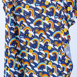 Organic The Forever Swaddle Blanket | Here Comes the Sunshine (Blue) by Raising Mama at Everetts Place