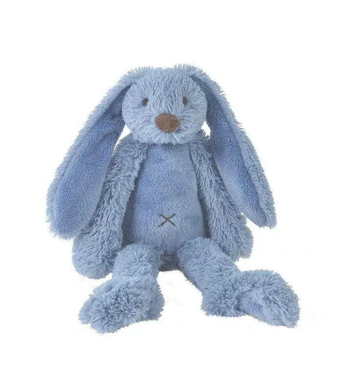 Deep Blue Rabbit Richie Stuffed Animal by Happy Horse.