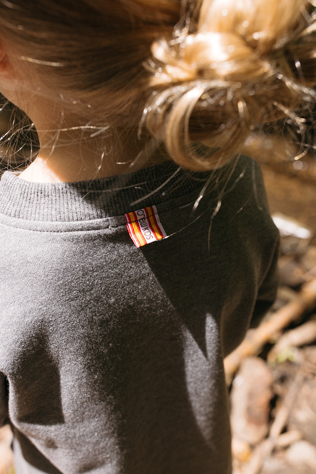 Gracie Sweatdress - Grey by Crew Kids NY (view 8 of 8)