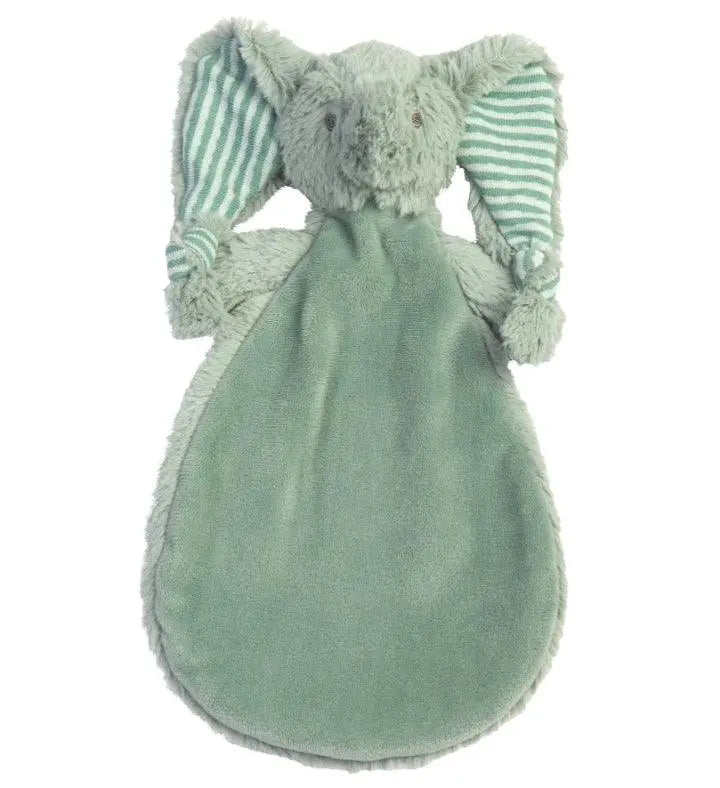 Elephant Eddy Tuttle plush with striped ears by Happy Horse, 10.25 inches.