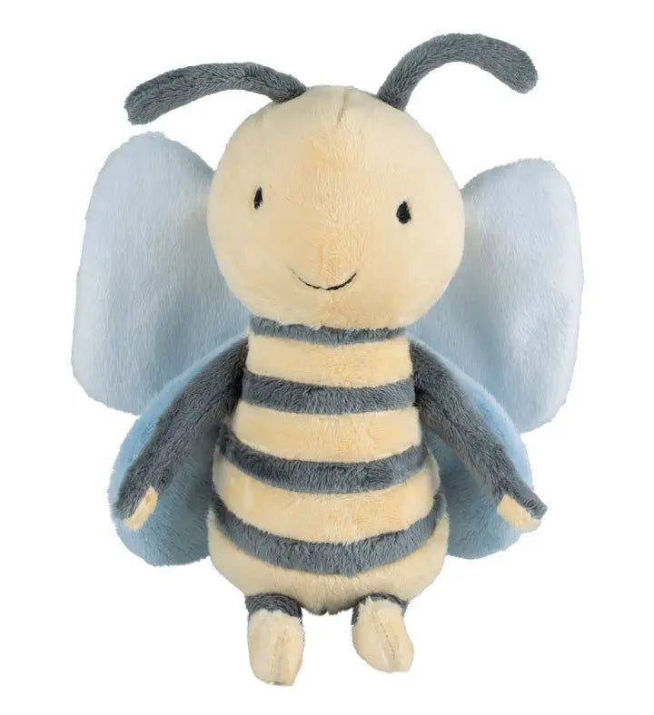 Cheerful Bee Benja no. 1 plush by Happy Horse with soft wings and striped body, perfect for cuddling.