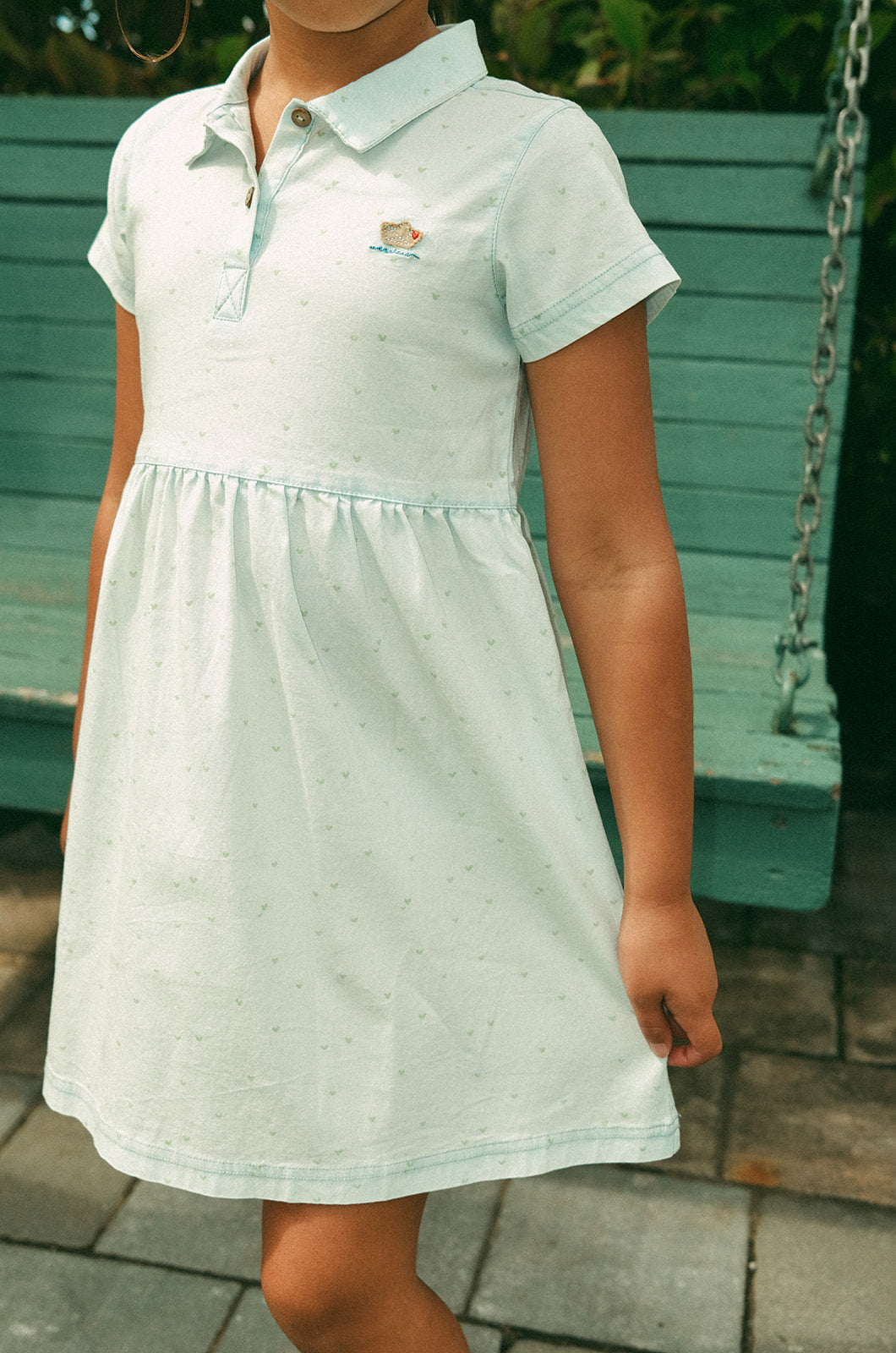 Elouise Dress - Blue by Crew Kids NY at Everetts Place