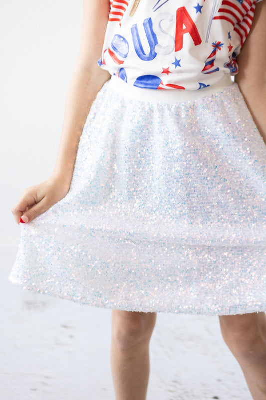 Mila & Rose ® Mila And Rose Disco Sequin Twirl Skirt Final Sale Now - Apparel & Accessories > Clothing > Skirts Sequin Skirt