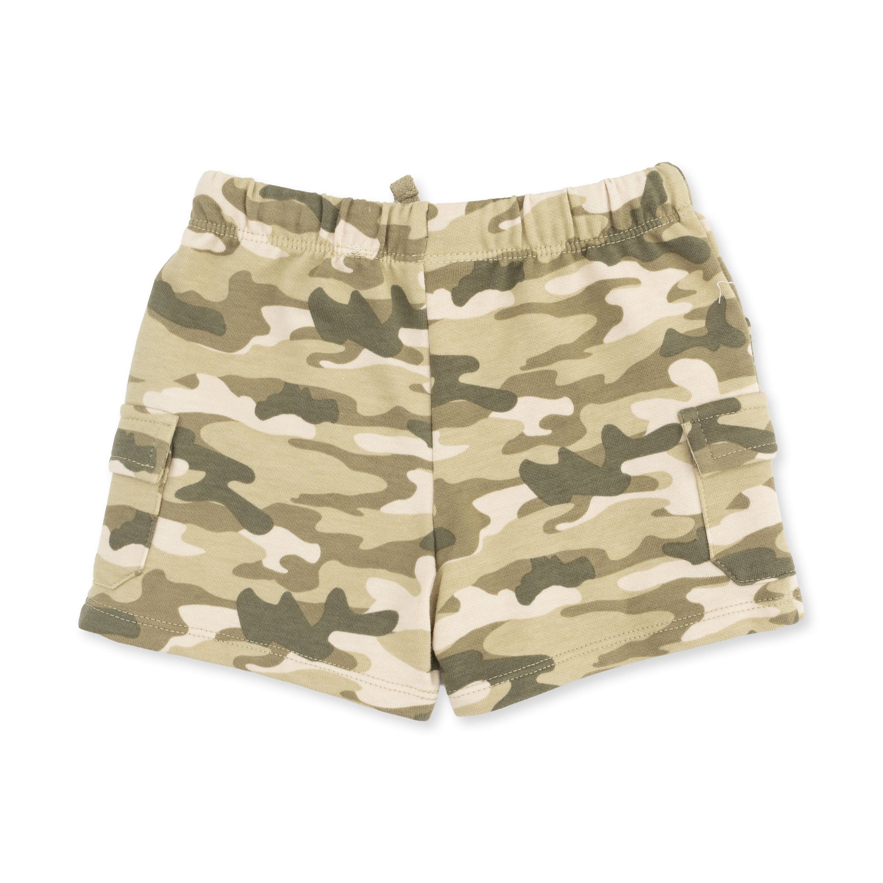 Camo French Terry - Cargo Short by Angel Dear