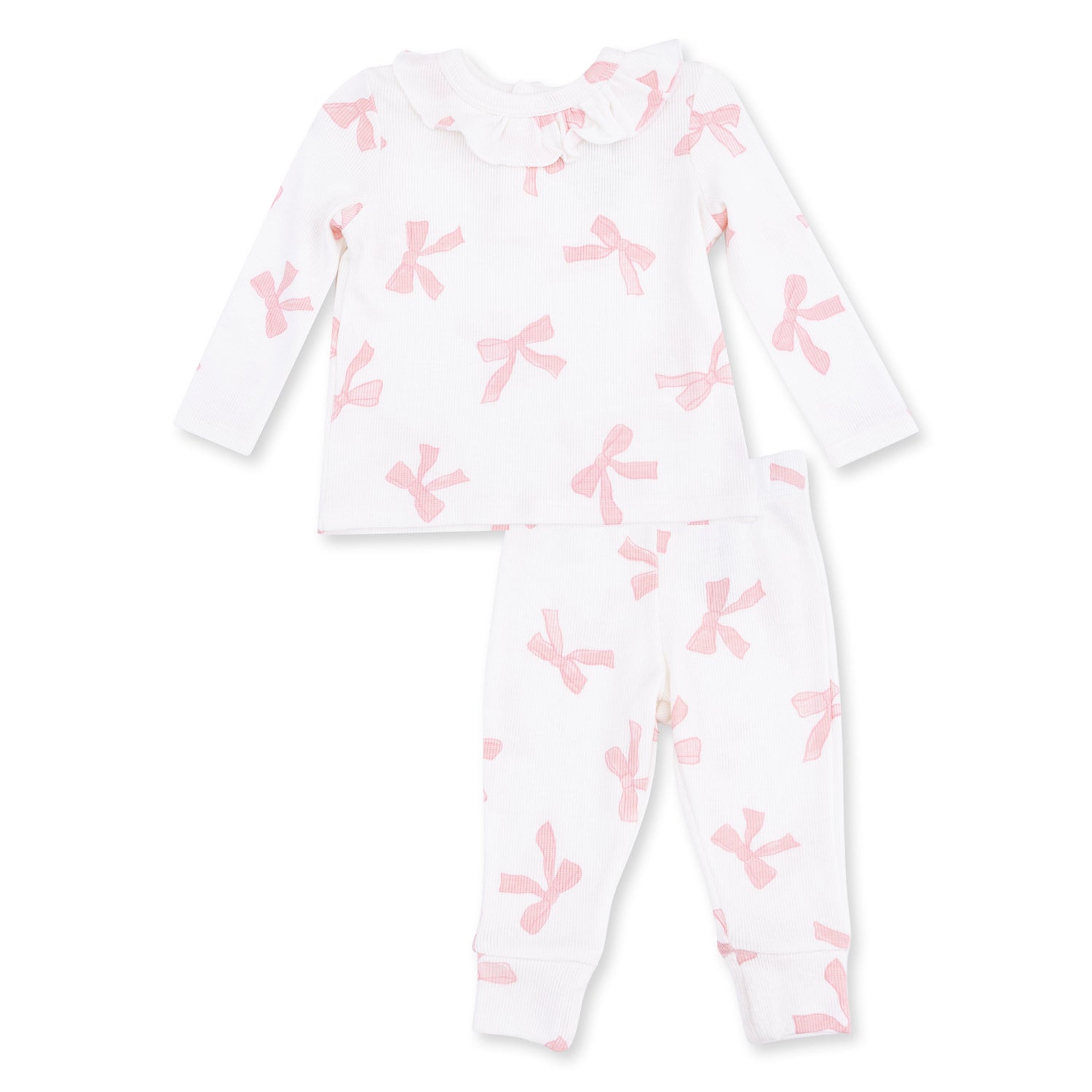 Pretty Bows - Long Sleeve Ruffle Top and Pant by Angel Dear (view 2 of 7)