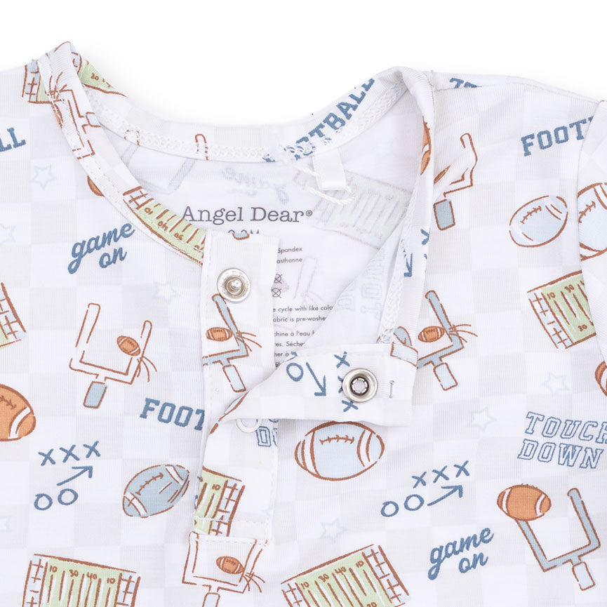 Football Check - Long Sleeve Henley Play Set by Angel Dear