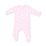Kimono Ruffle Snap Footie - Ballet Shoes Ribbon Stripe by Angel Dear (view 2 of 4)