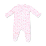 Kimono Ruffle Snap Footie - Ballet Shoes Ribbon Stripe by Angel Dear (view 3 of 4)