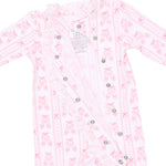 Kimono Ruffle Snap Footie - Ballet Shoes Ribbon Stripe by Angel Dear (view 4 of 4)