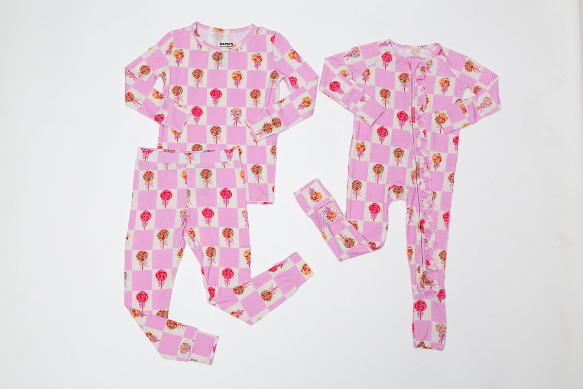 My First Lollipop -2-Piece Bamboo Pajamas for Girl by Rayn’s Tiny Stitches