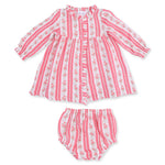 Suzie Floral Stripe - Romy Dress and Bloomer by Angel Dear (view 2 of 7)