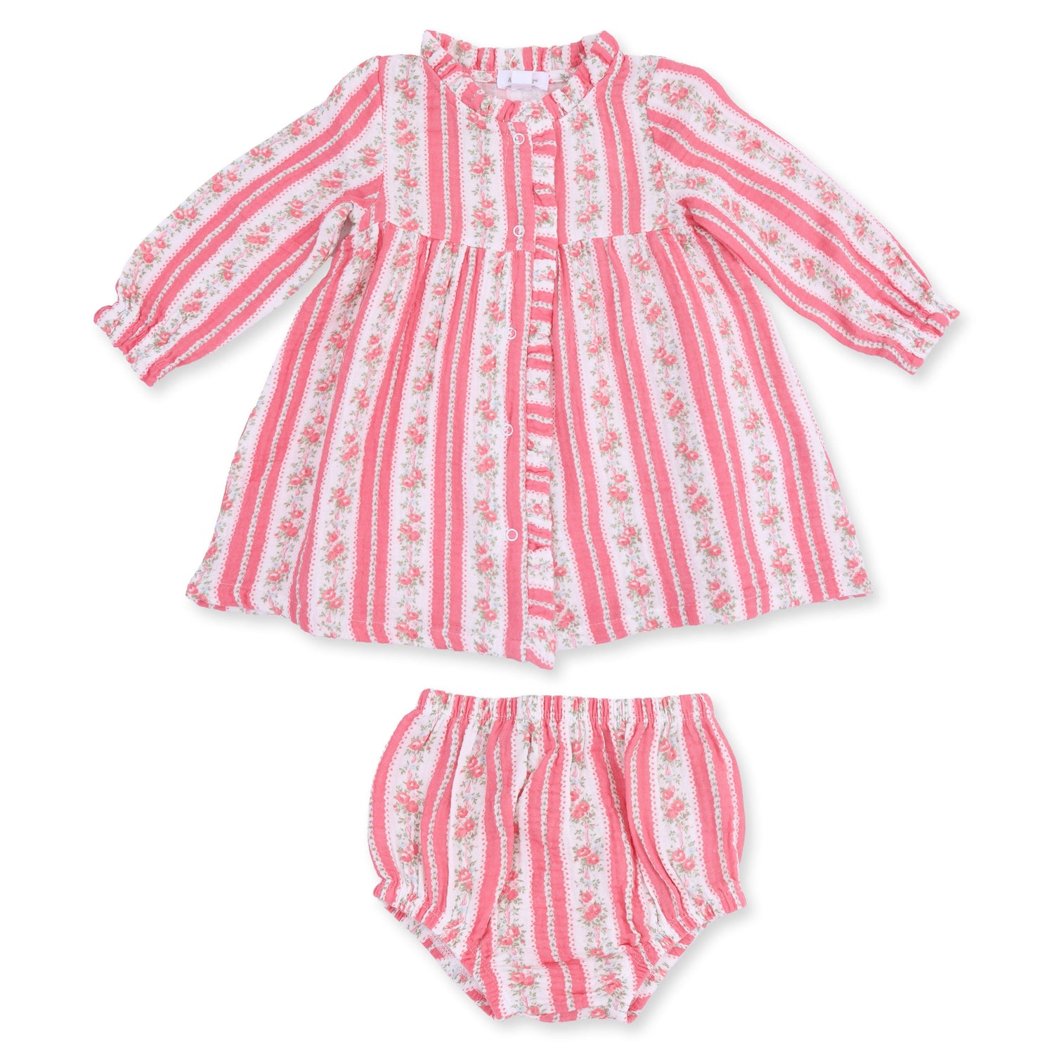 Suzie Floral Stripe - Romy Dress and Bloomer by Angel Dear (view 2 of 7)