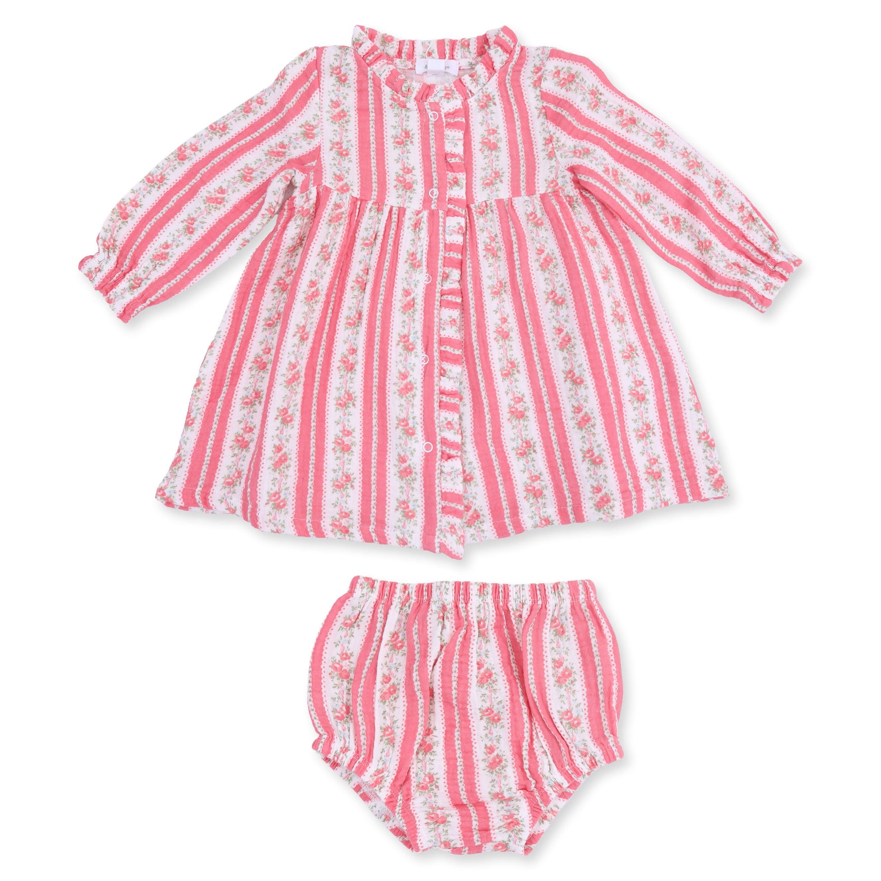 Suzie Floral Stripe - Romy Dress and Bloomer by Angel Dear (view 2 of 7)